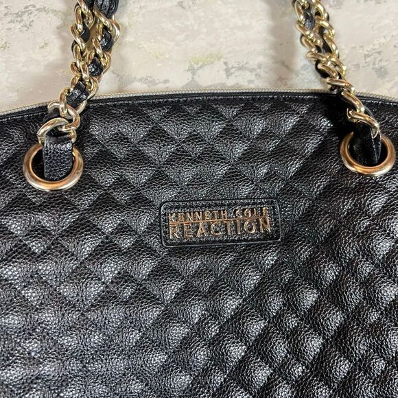 Kenneth Cole Reaction Faux Leather Quilted Tote bag - Picture 4 of 12